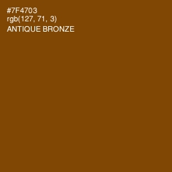 #7F4703 - Antique Bronze Color Image